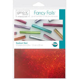 Gina K Designs Fancy Foil 6"X8" 12/Pkg Radiant Red