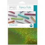 Gina K Designs Fancy Foil 6"X8" 12/Pkg Glittering Green