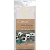 Double-Sided Extra Fine Crepe Paper 2/Pkg White/Vanilla & Vanilla/Chiffon