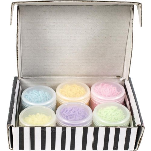 Dress My Craft Shaker Elements 8gms 6/Pkg Pastel Sprinkle