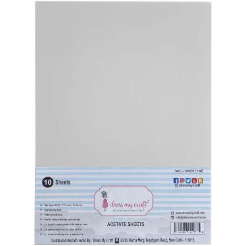 Dress My Craft - Dress My Craft Acetate Sheets A4 10/Pkg-100 Microns