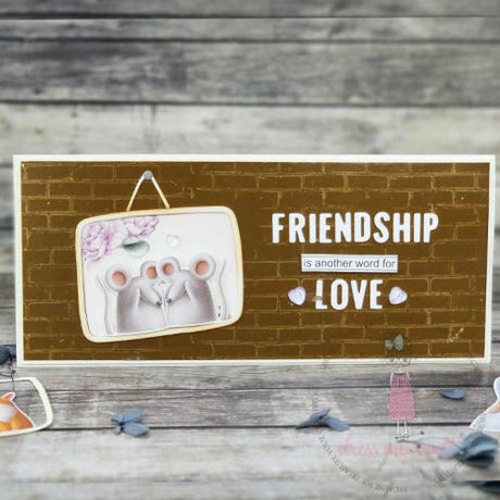 Dress My Craft - Transfer Me - Cute Brick Background