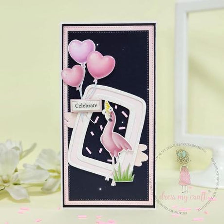 Dress My Craft - Cute Frame with 2 Clouds