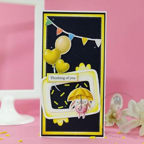 Dress My Craft - Cute Frame with 2 Clouds