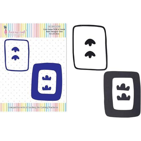 Dress My Craft - Cute Frame with 4 Clouds