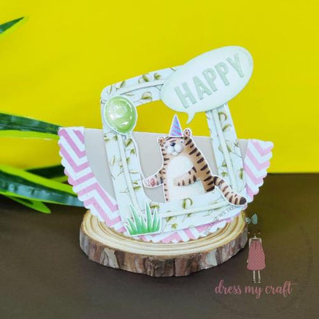 Dress My Craft - Cute Frame with 4 Clouds