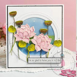 Dress My Craft - Lotus Flower & Buds Dies