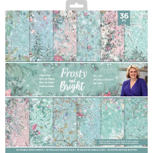 Crafter's Companion Frosty and Bright 12x12 Inch Paper Pad - Postage as per Actual