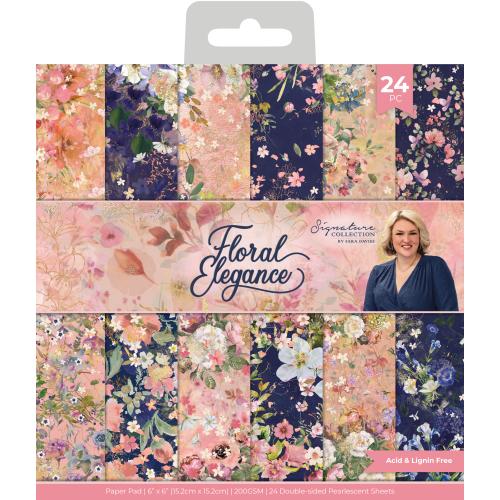 Crafter's Companion Floral Elegance 6x6 Inch Paper Pad (S-FE-PAD6)