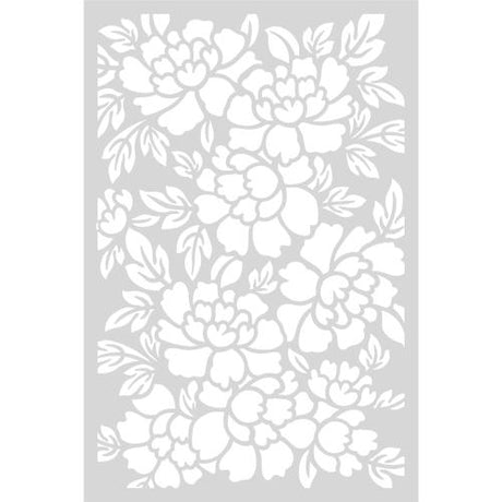 Crafter's Companion Floral Elegance Stencil Perfect Peonies (S-FE-STEN4-PEPE)