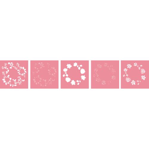 Crafter's Companion Floral Elegance Layering Stencil Floral Wreath (S-FE-STEN5-FLWR)