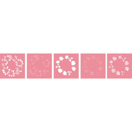 Crafter's Companion Floral Elegance Layering Stencil Floral Wreath (S-FE-STEN5-FLWR)