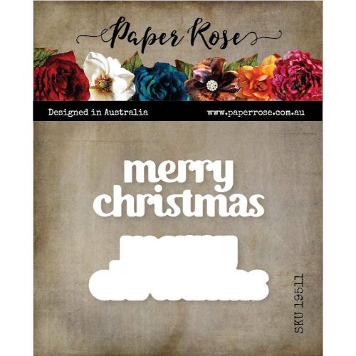 Paper Rose Studio - Merry Christmas Chunky Metal Die Set 19511