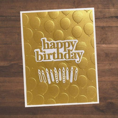 Paper Rose Studio - Happy Birthday Chunky Layered Metal Cutting Die 19547