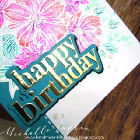 Paper Rose Studio - Happy Birthday Chunky Layered Metal Cutting Die 19547