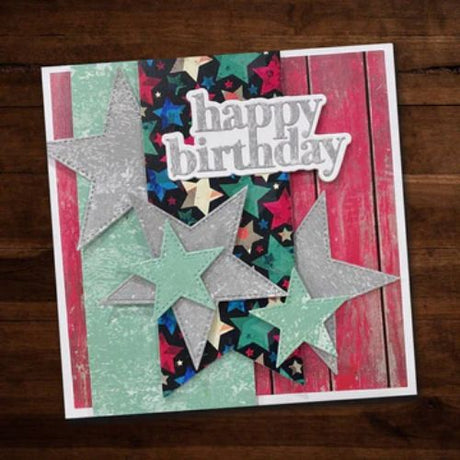 Paper Rose Studio - Happy Birthday Chunky Layered Metal Cutting Die 19547
