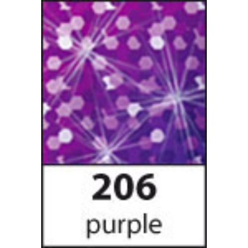 Straight Peel-Off Stickers 10√ó23 cm - Holographic Purple - 206