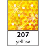 Straight Peel-Off Stickers 10√ó23 cm - Holographic Yellow - 207