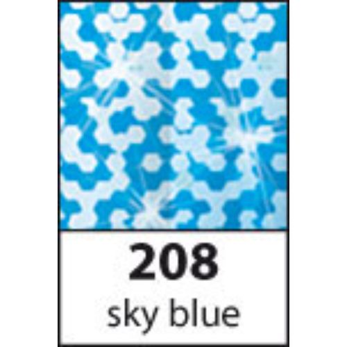 Straight Peel-Off Stickers 10√ó23 cm - Holographic Sky Blue - 208