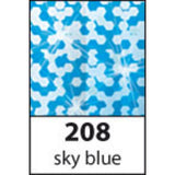 Straight Peel-Off Stickers 10√ó23 cm - Holographic Sky Blue - 208