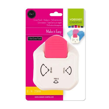 Vaessen Creative - 3-in-1 Corner Tag Punch Ticket - Postage as per Actual