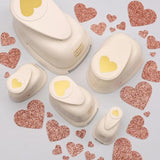 Vaessen Creative - Craft Punch Set Hearts 5pcs - Postage as per Actual