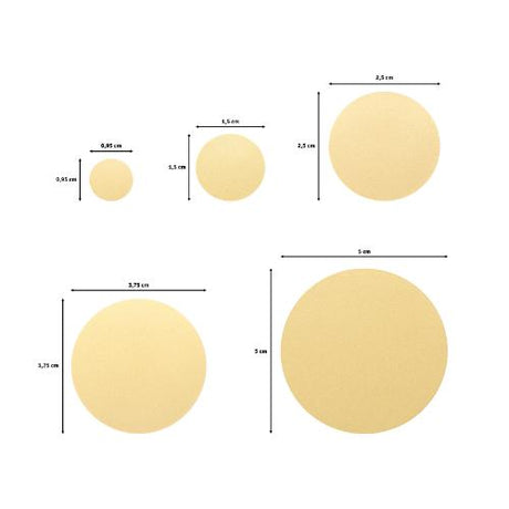 Vaessen Creative - Craft Punch Set Circles 5pcs - Postage as per Actual