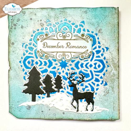 Elizabeth Craft Designs December Romance Dies Ice Doily