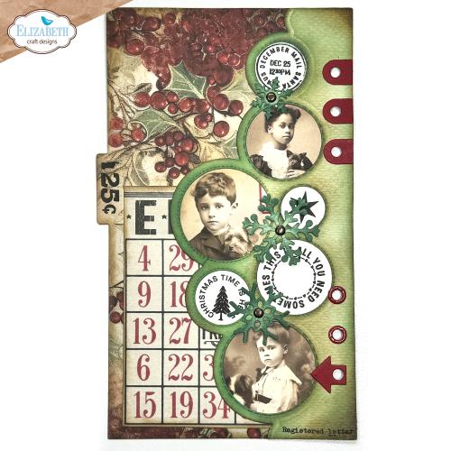 Elizabeth Craft Designs Winter Bliss Dies Christmas Bubbles Edge Inlay (2191)