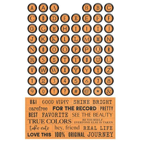 Simple Stories Simple Vintage Essentials Color Palette Letters & Labels Sticker Book (22236)