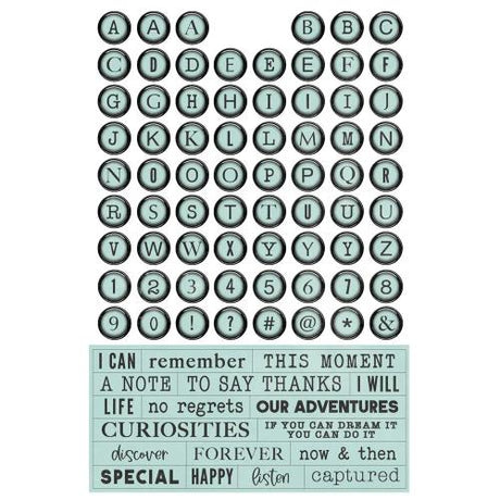 Simple Stories Simple Vintage Essentials Color Palette Letters & Labels Sticker Book (22236)