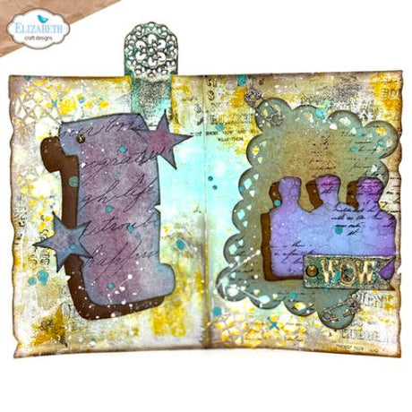 Elizabeth Craft Designs Mr. & Mrs. Dies Playful Grunge (2241)