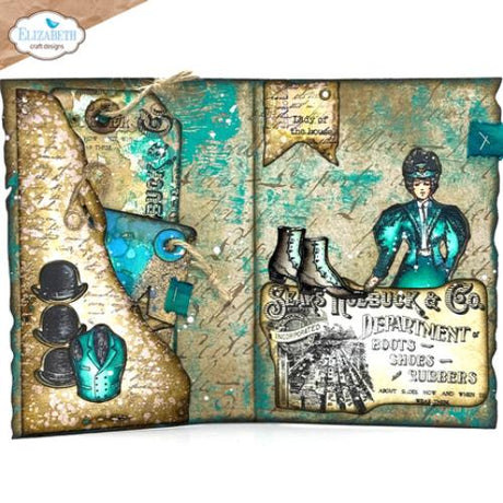 Elizabeth Craft Designs Mr. & Mrs. Dies Playful Grunge (2241)