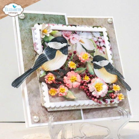 Elizabeth Craft Designs Spring Blossom Die Chickadee (2247)
