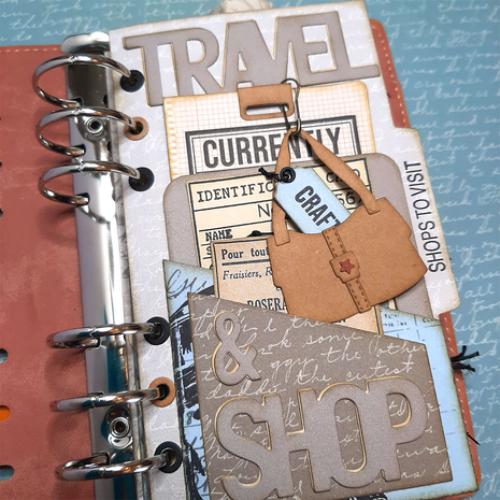 Elizabeth Craft Designs Once in a Lifetime Die Slanting Library Pocket With Bag (2255)