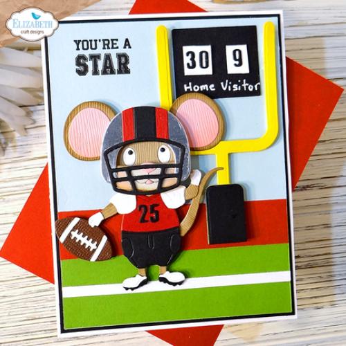 Elizabeth Craft Designs Good Times Die Football/ Baseball Accessories (2261)