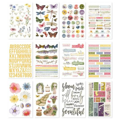 Simple Stories Simple Vintage Meadow Flowers Sticker Book (22626)