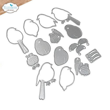 Elizabeth Craft Designs - Festive Robin Die Set