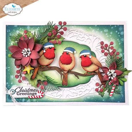Elizabeth Craft Designs - Festive Robin Die Set
