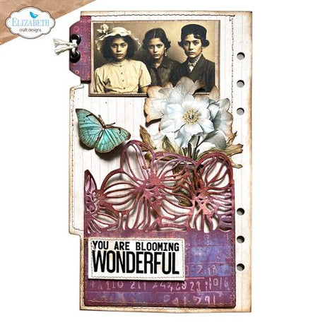 Elizabeth Craft Designs - Pocket with flowers Die Set