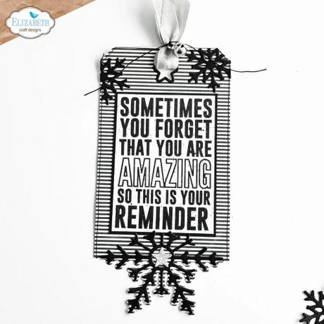 Elizabeth Craft Designs - Winter tags Die Set (2317)