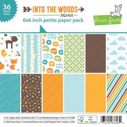 Lawn Fawn - Paper - Into the Woods Remix - Petite Paper Pack