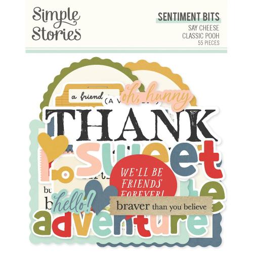 Simple Stories - Say Cheese Classic Pooh Sentiment Bits & Pieces (23924)