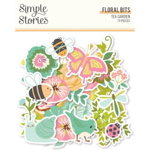 Simple Stories Tea Garden Floral Bits & Pieces (24120)