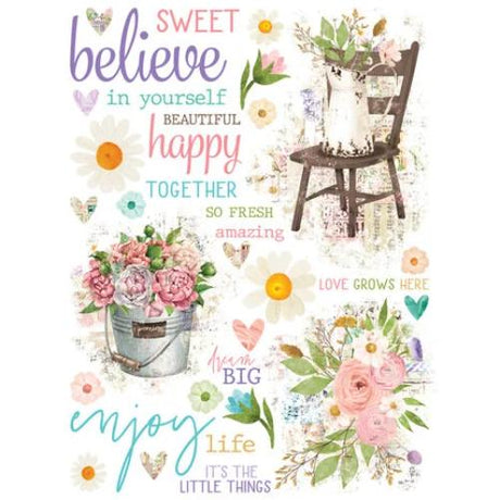 Simple Stories Simple Vintage Flower Shoppe Rub Ons (24229)