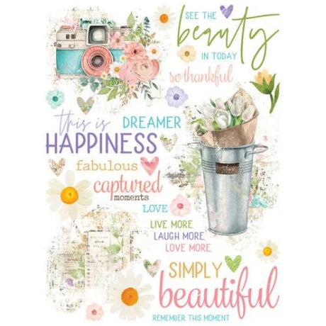 Simple Stories Simple Vintage Flower Shoppe Rub Ons (24229)