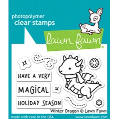 Lawn Fawn - Stamps - Winter Dragon