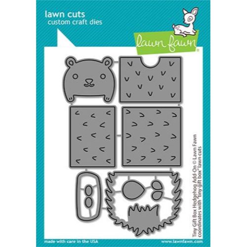 Lawn Fawn - Lawn Cuts - Tiny Gift Box Hedgehog Add-On Dies