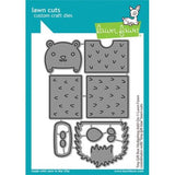 Lawn Fawn - Lawn Cuts - Tiny Gift Box Hedgehog Add-On Dies