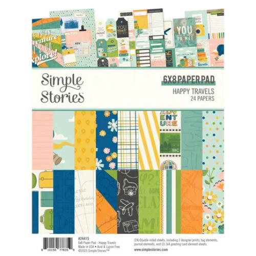 Simple Stories Happy Travels 6x8 Inch Paper Pad (24415)